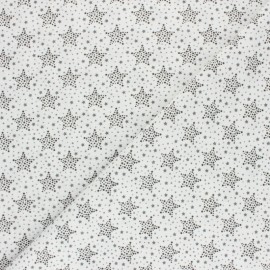 Cretonne Cotton fabric - Black Starry x 10cm