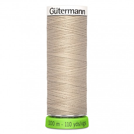 Recycled Polyester Sewing Thread 100m - Light beige 802