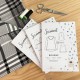 Twill viscose fabric - black/white Prince de Galles x 10 cm