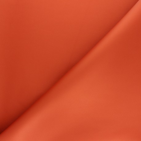 Imitation leather fabric - Intense green Louxor x 10cm