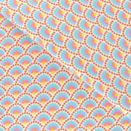 Fabric coton Wasabi blanc x 10cm