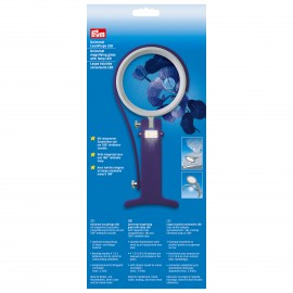 Universal magnifying glass with lamp LED
