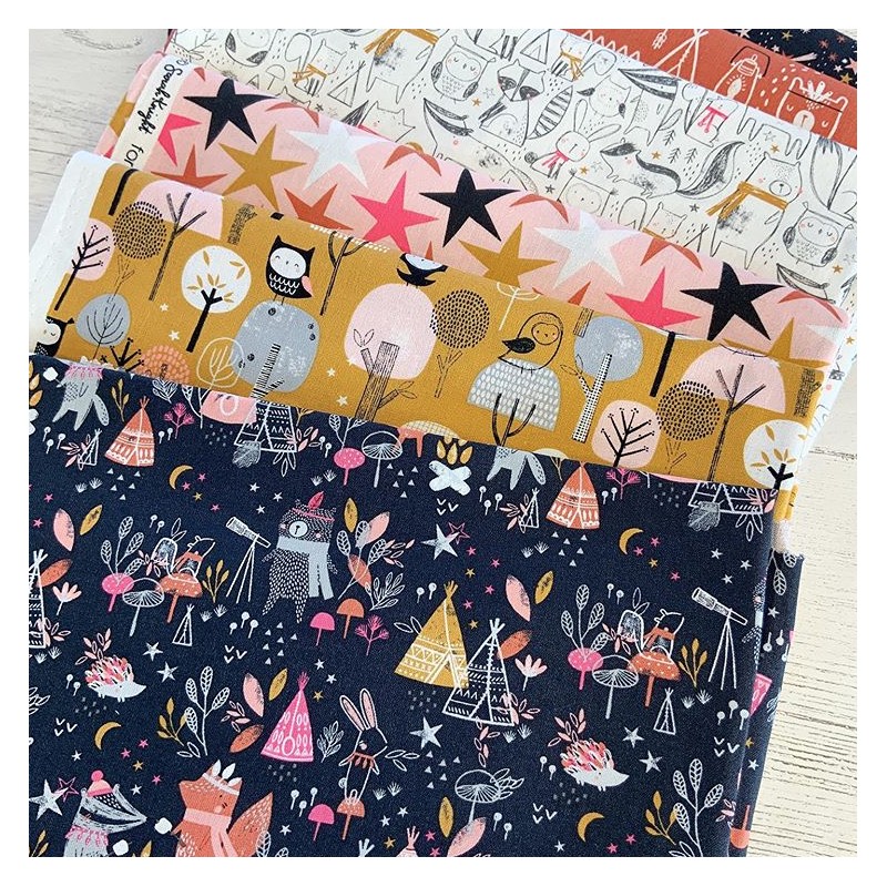 Cotton Dashwood fabric Under the Stars animals MPM