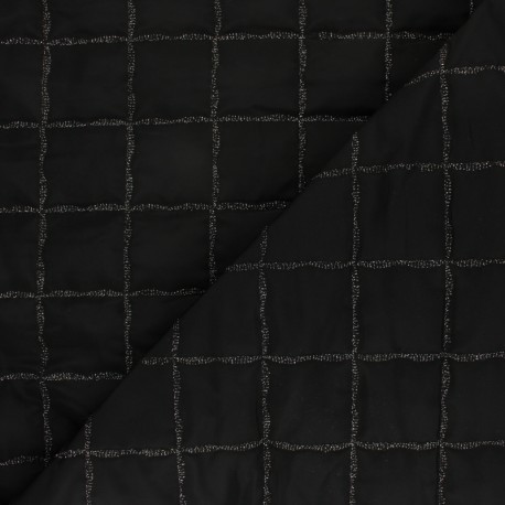 black quilted lining