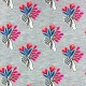 Tissu sweat léger Bliss and Kiss - gris chiné x 10 cm