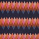 Tissu sweat léger Bliss flower fields - marine x 10 cm