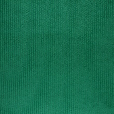 Thick ribbed velvet fabric - carrot orange x 10cm