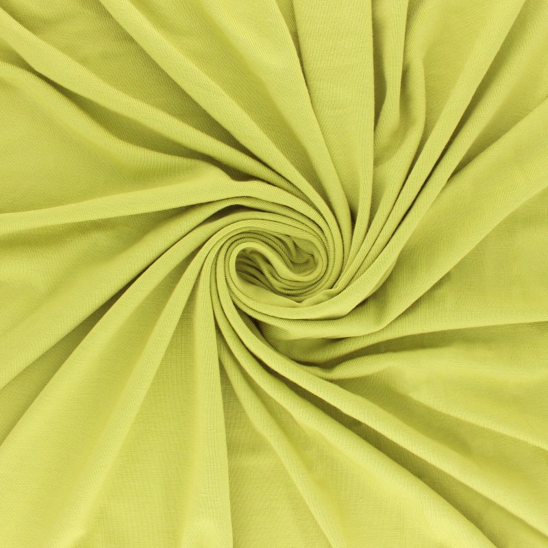 Modal fabric Modal jersey Fabric plain avocado green MPM