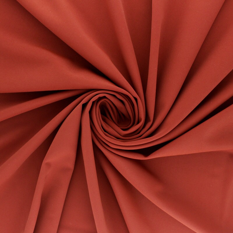Swimsuit Lycra fabric plain Brick red Ma Petite Mercerie