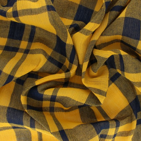 Tissu viscose tissé Tilly - Curcuma x 10cm