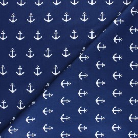 Plissé bordure picot bordure-baby blue-tissu de coton