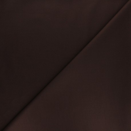 Plain gabardine bamboo fabric - chocolate x 10 cm
