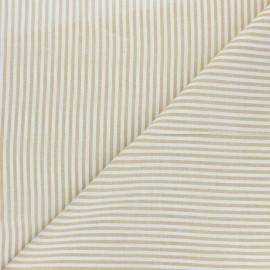 Cotton viscose voile Fabric - yellow Pyla x 10cm