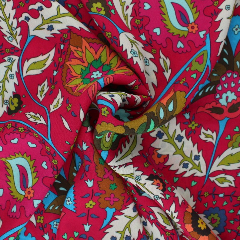 Crinkle viscose Fabric fuchsia Zohra MPM