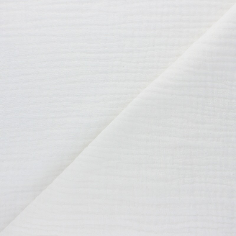 Oekotex® Plain Triple gauze Cotton fabric raw Sorbet MPM