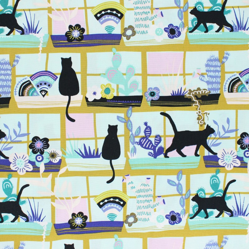 Agf Cotton Fabric Oh Meow Collection Purrrlandia Mpm Agf Cotton Fabric Oh Meow Collection Purrrlandia Mpm
