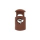 Arrêt Cordon Polyester Hood 30 mm - Marron