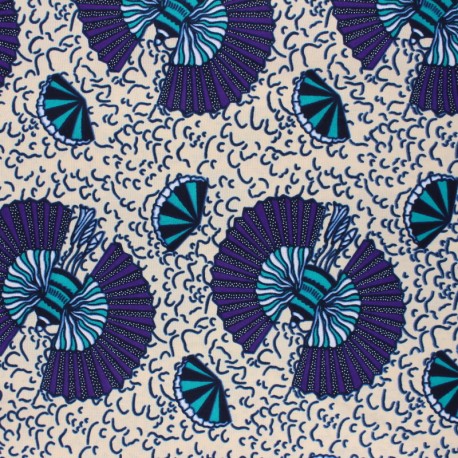 TISSU WAX LUREX 100/% cotton sold per metre