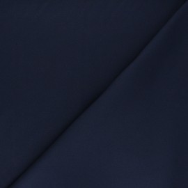 Plain gabardine bamboo fabric - navy blue x 10 cm