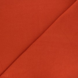 Organic tubular Jersey fabric - rust red x 10cm