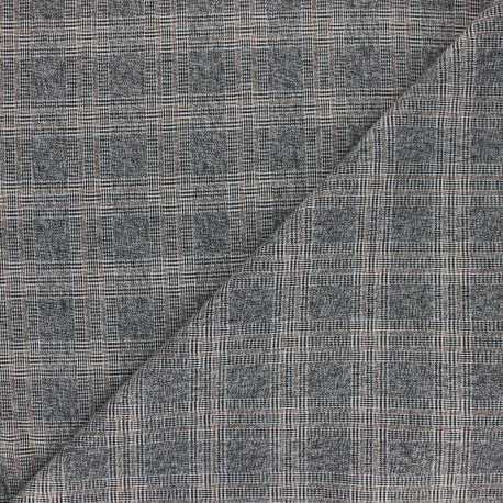 Polyviscose elastane fabric - grey Watford x 10cm