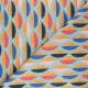 Cretonne cotton Fabric - blue Gofao x 10cm