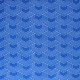 Cretonne cotton Fabric - blue Orto x 10cm