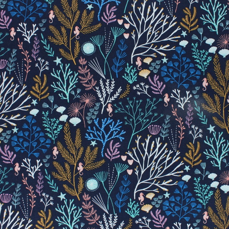 Tissu coton Dashwood Studio Into the Blue Deep Sea MPM