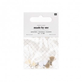 Set de 6 mini glands 11mm - White Mix