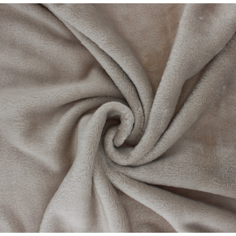 Plain flannel fleece fabric grege 'Tout Doux' MPM