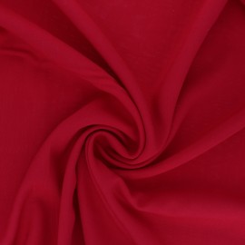 Plain Viscose fabric - red Intemporel x 10cm