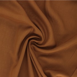 Plain Viscose fabric - ochre Intemporel x 10cm