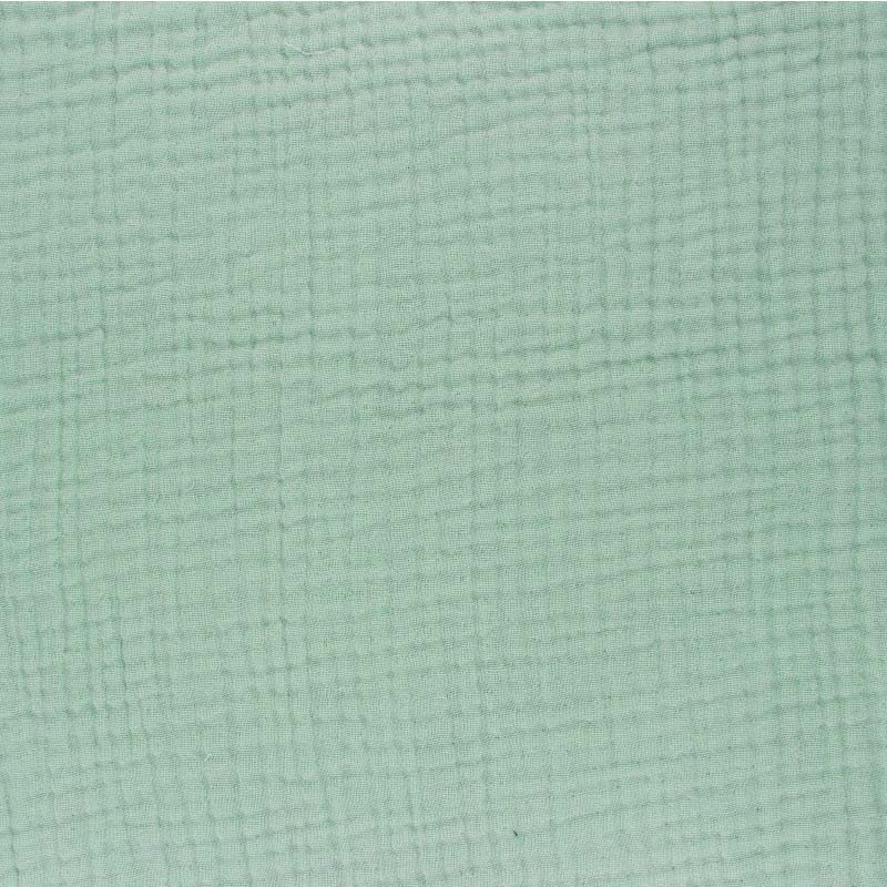 Oekotex® Plain Triple gauze Cotton fabric sage green Sorbet MPM