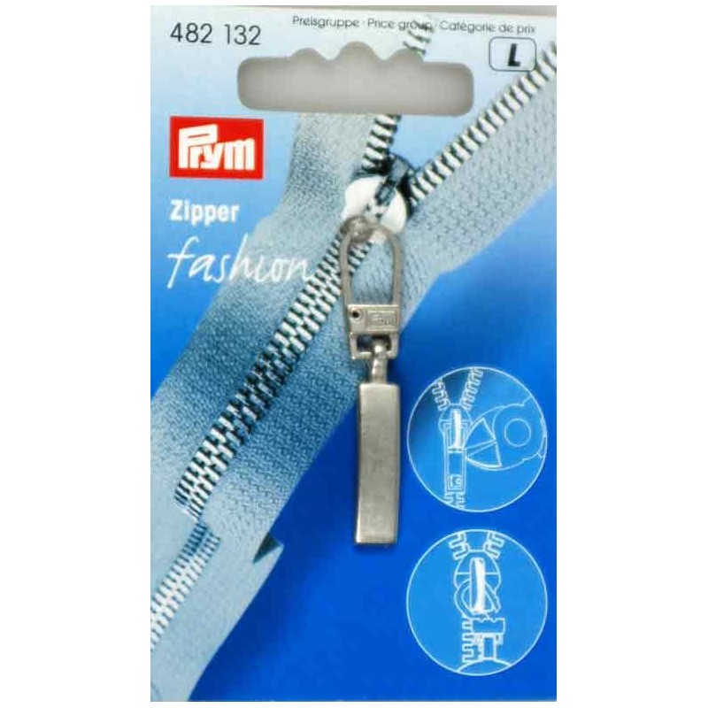 "Fashion" zipper pull Prym silver Ma Petite Mercerie