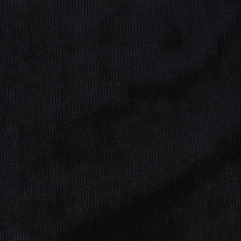 Corduroy by the meter Washed ribbed velvet fabric black Jules