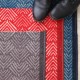 Woven anti-slip carpet fabric - grey Soki x 10cm