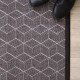 Woven anti-slip carpet fabric - grey Cimento x 10cm