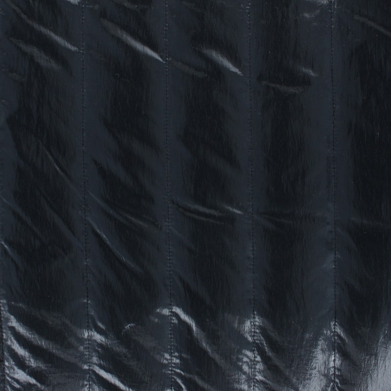 Quilted lining metallic fabric black Gastone MPM