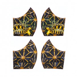 Texture mask cotton fabric - Tortoise