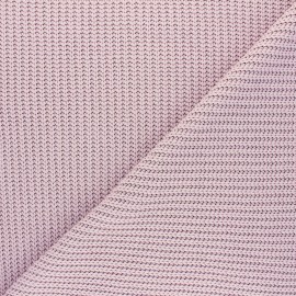 Ribbed knit fabric - old pink Mila x 10cm