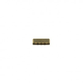 Metal Strap End Tie - brass Basic