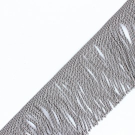 90mm Fringe Trimmings - grey Sixtine x 1m