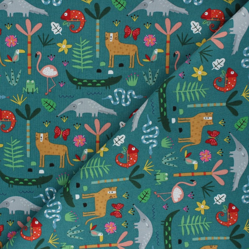 Cotton Dashwood Studio fabric Jungle Habitat MPM