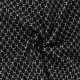 Viscose Fabric - black/silver Ines x 10cm