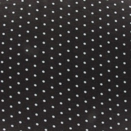 ♥ Coupon 30 cm X 160 cm ♥ Tissu jersey mini pois V.2 marron