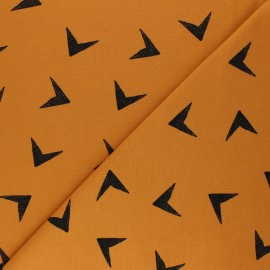 Bloome Copenhagen cotton jersey fabric - honey Arrows x 10 cm