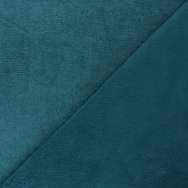 Micro bamboo towel fabric - peacock blue Soft x 10cm
