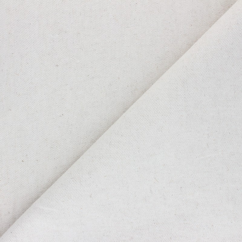 Plain cotton linen canvas fabric natural Neutre MPM