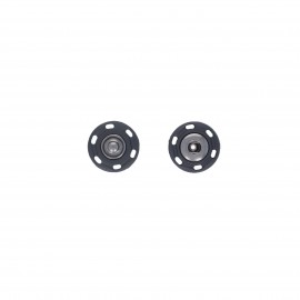 21.5mm snap button to sew - black Crafty (set of 4)