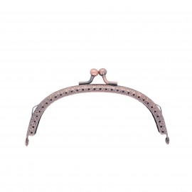 Metallic clasp - copper Baroc